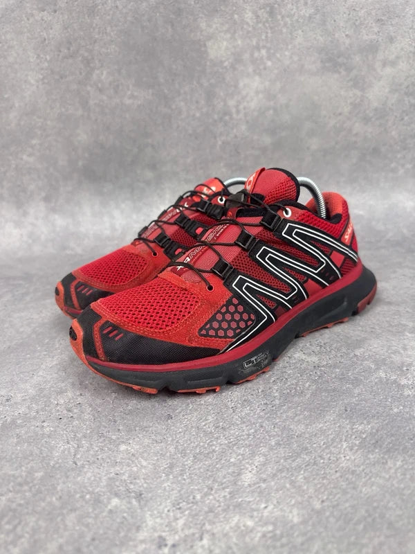Salomon XR Mission Trail Running Shoes Red Womens UK6