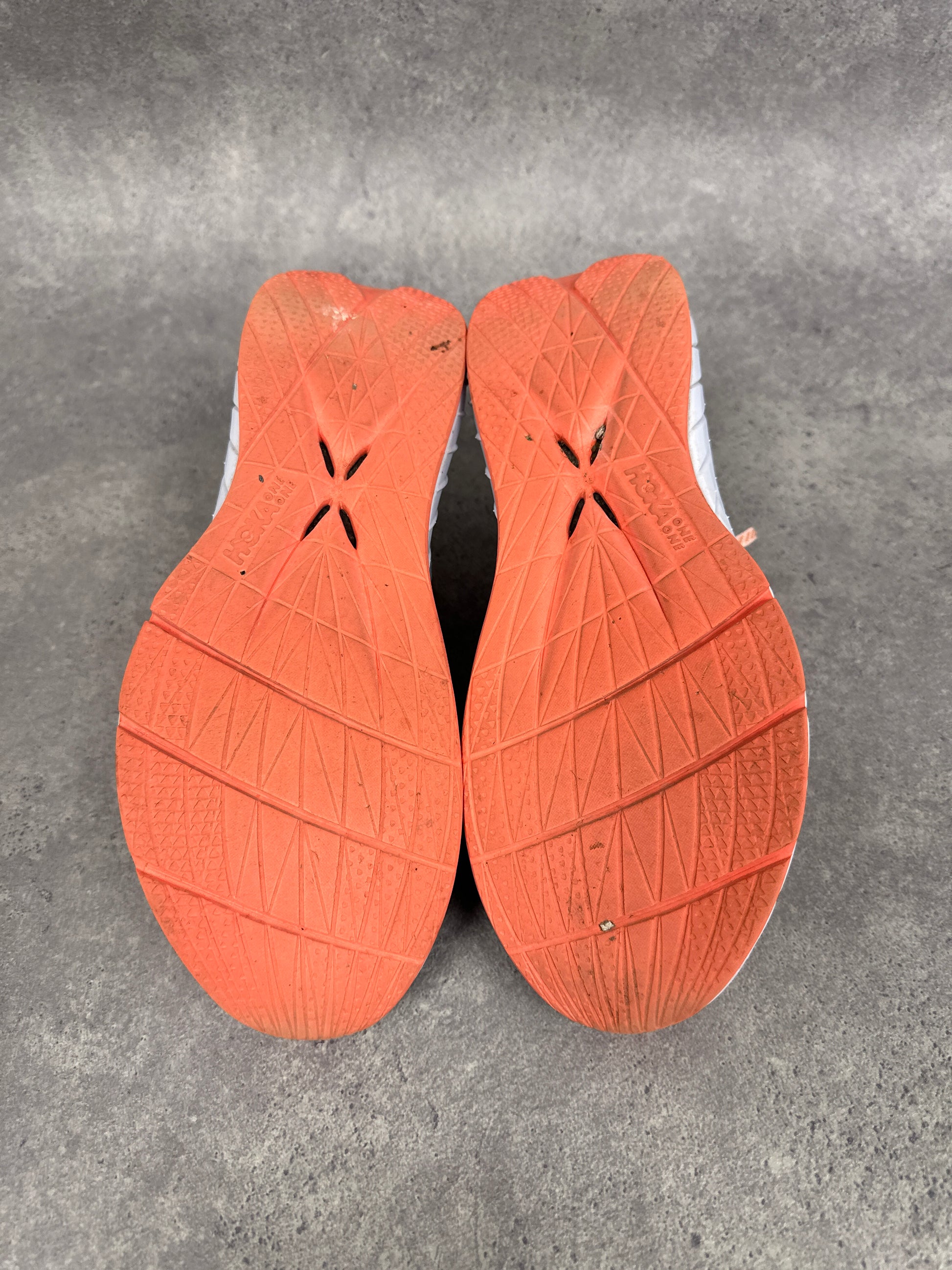 Hoka Carbon X 3 Running Shoes Peach Blue Womens UK7.5