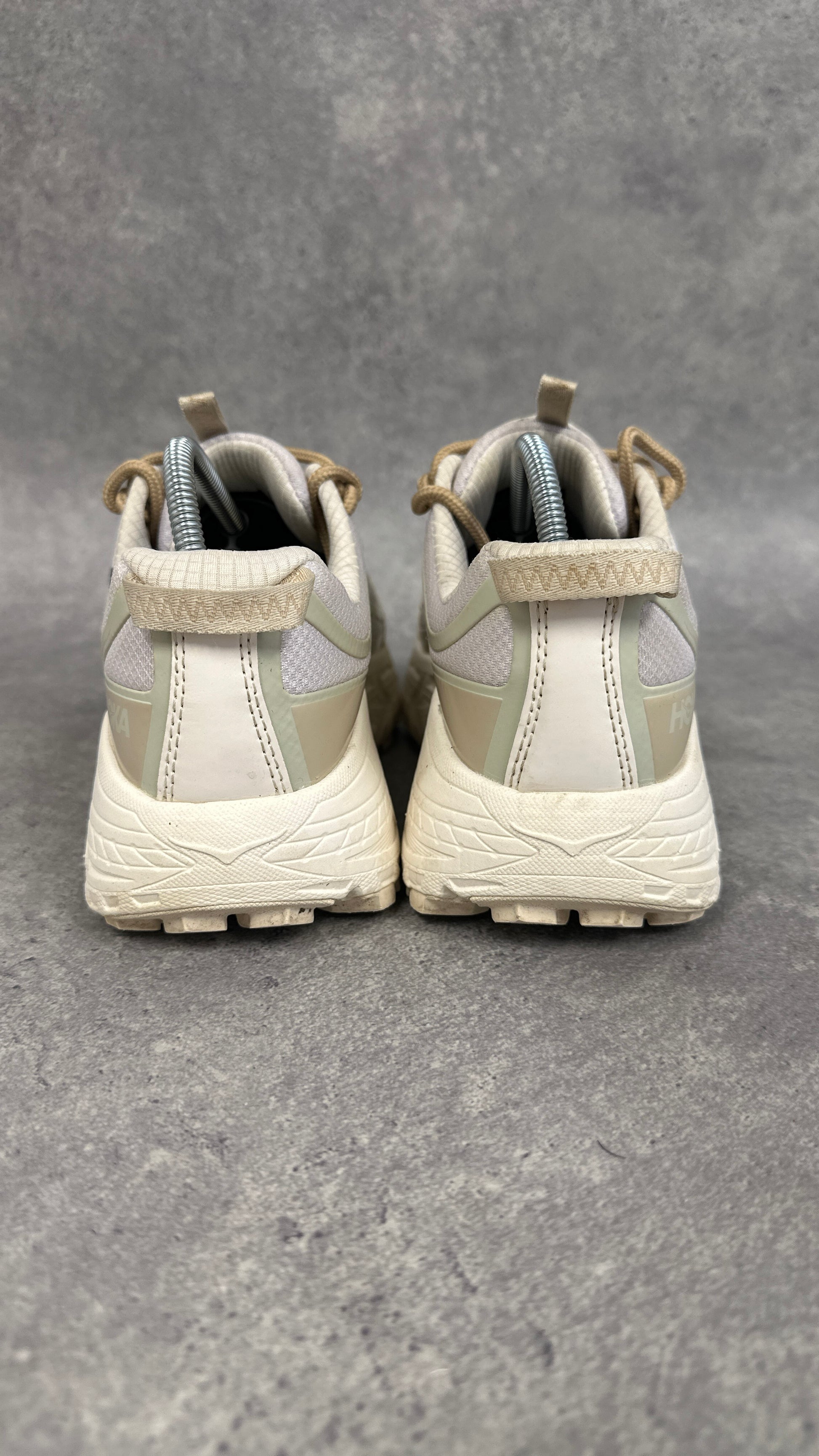 Hoka Mafate Three2 Trail Running Shoes Women’s UK 6 Cream Tan