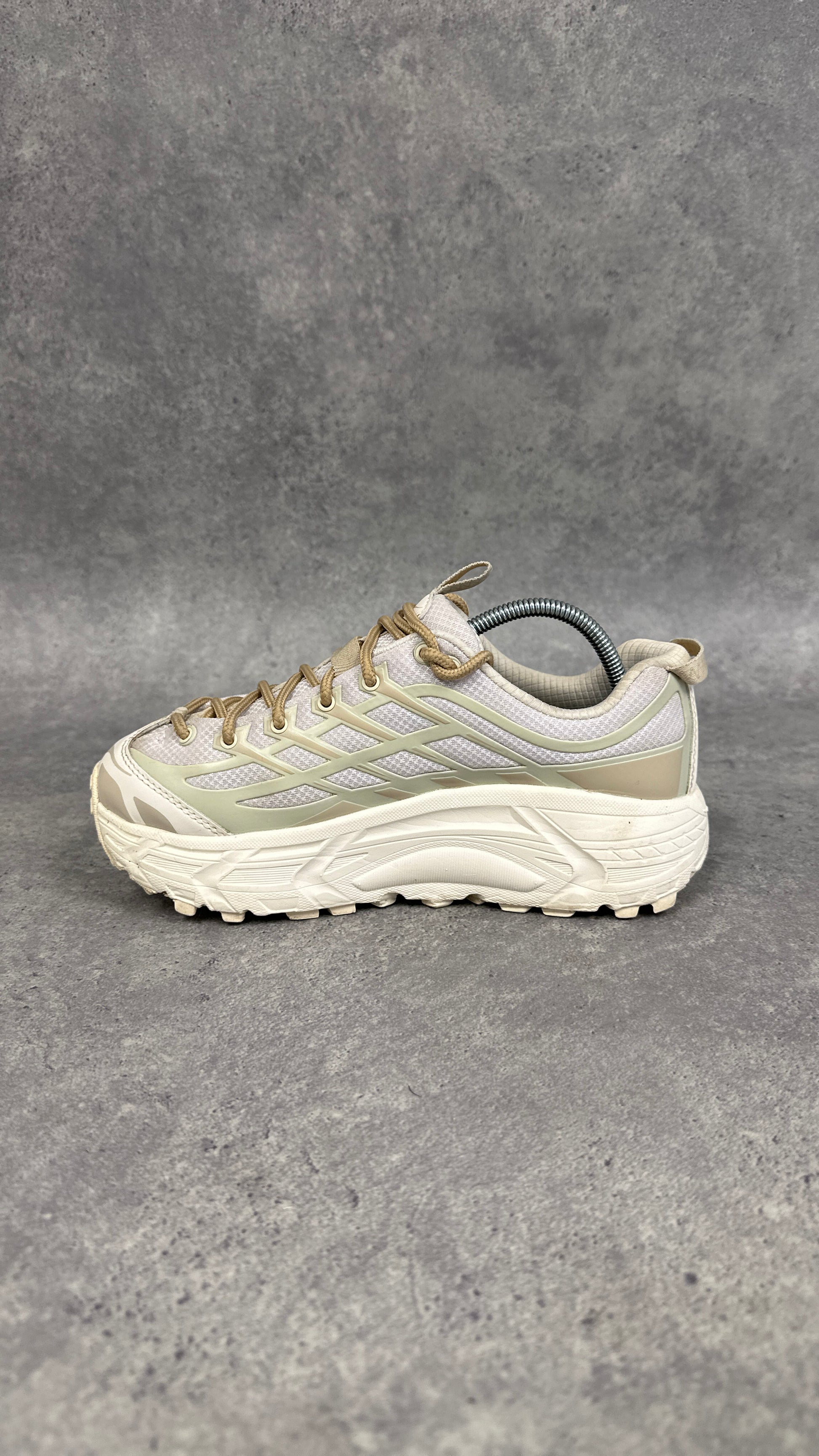 Hoka Mafate Three2 Trail Running Shoes Women’s UK 6 Cream Tan