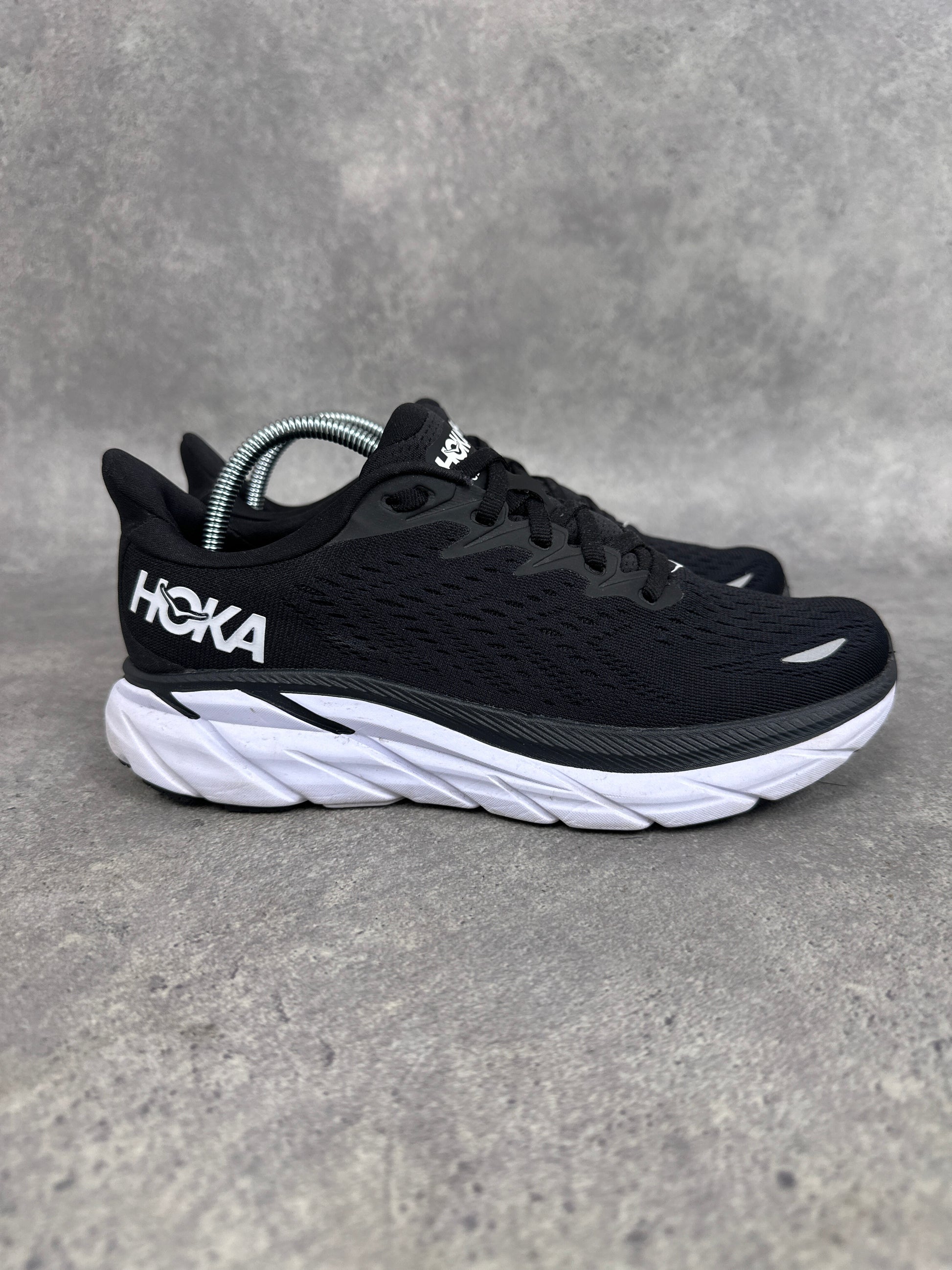 Hoka Clifton 8 Women’s Running Shoes UK 5 Triple Black