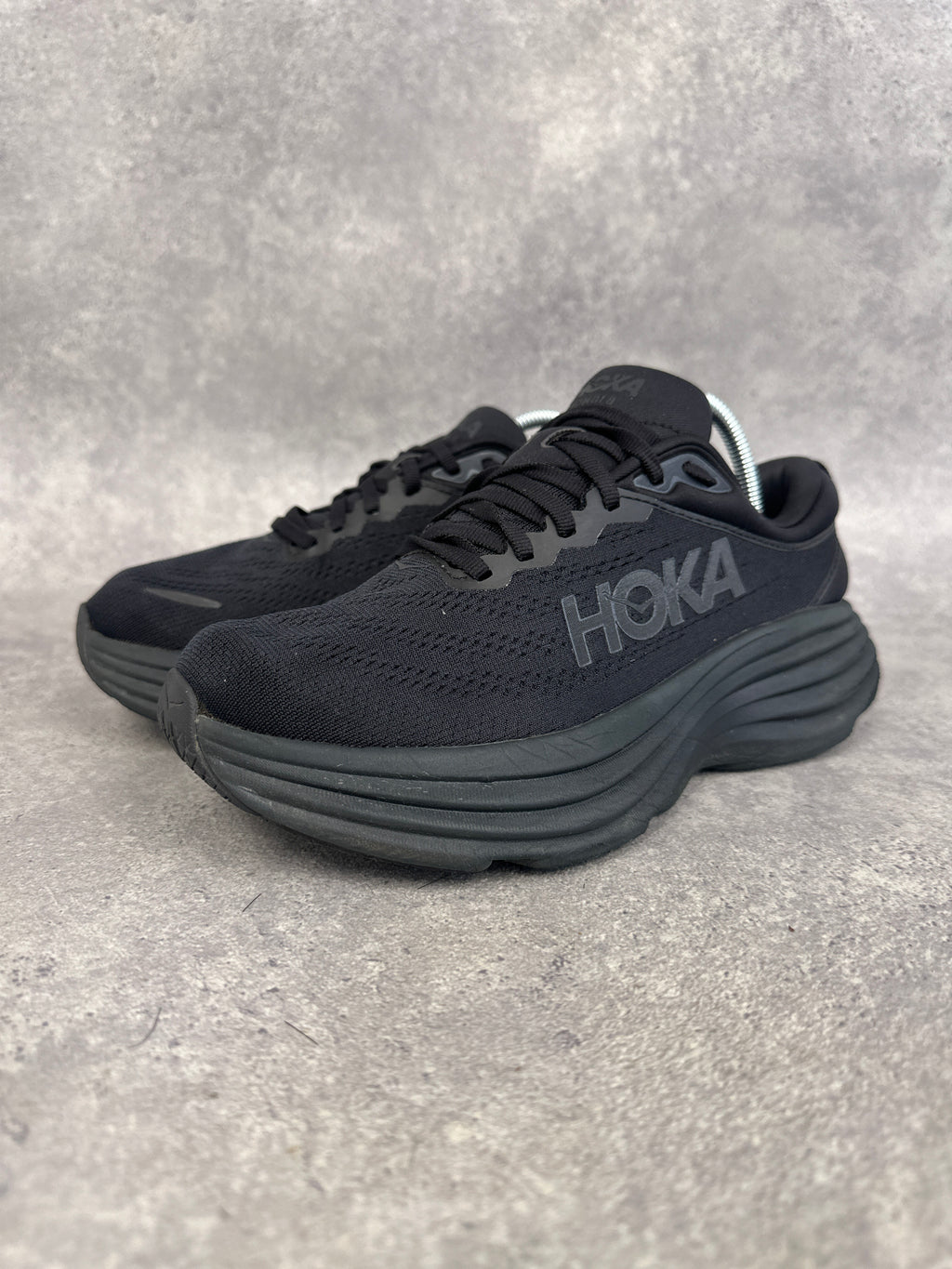 Hoka Bondi 8 Road Running Shoes UK 5.5 Triple Black