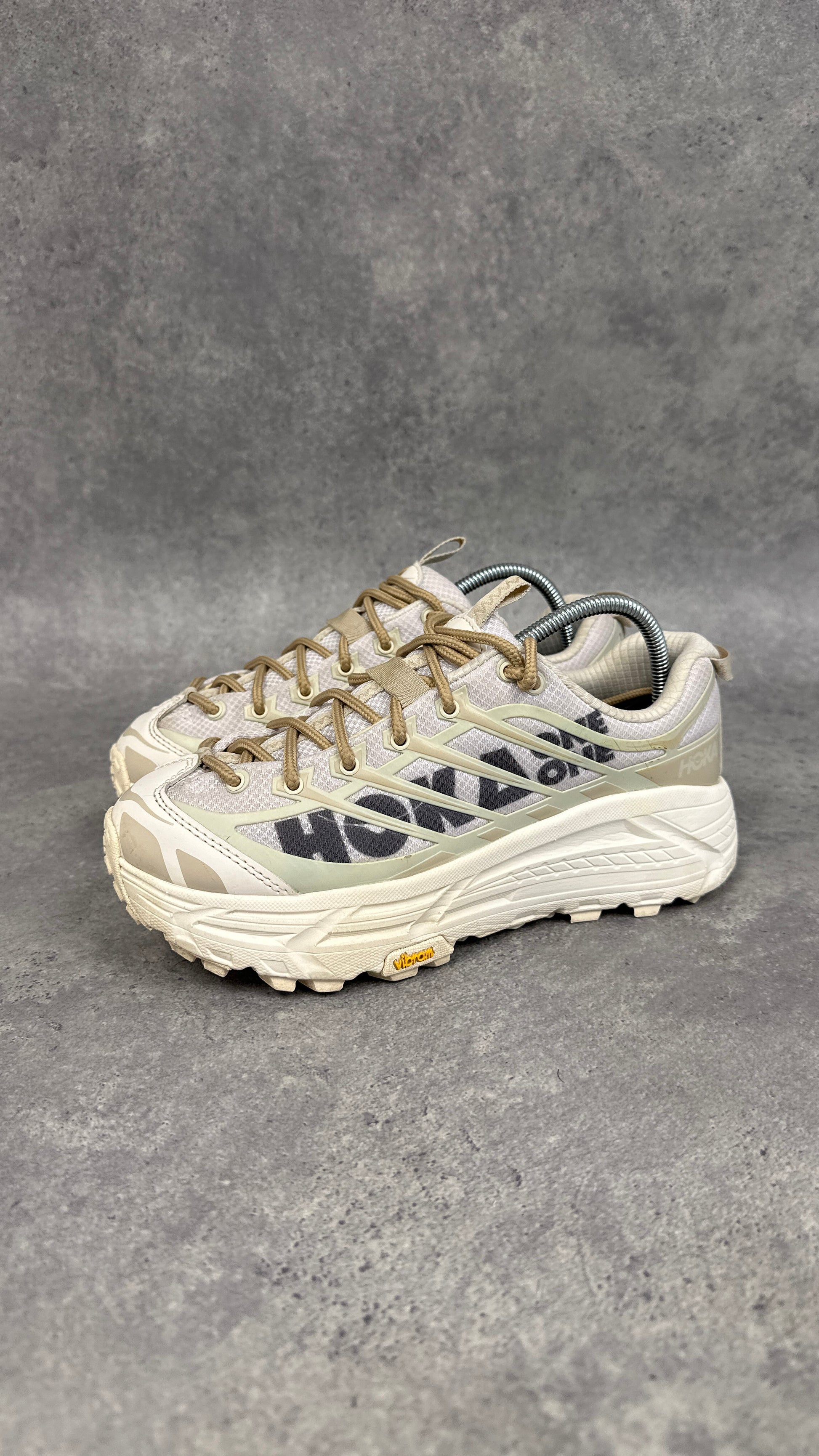 Hoka Mafate Three2 Trail Running Shoes Women’s UK 6 Cream Tan