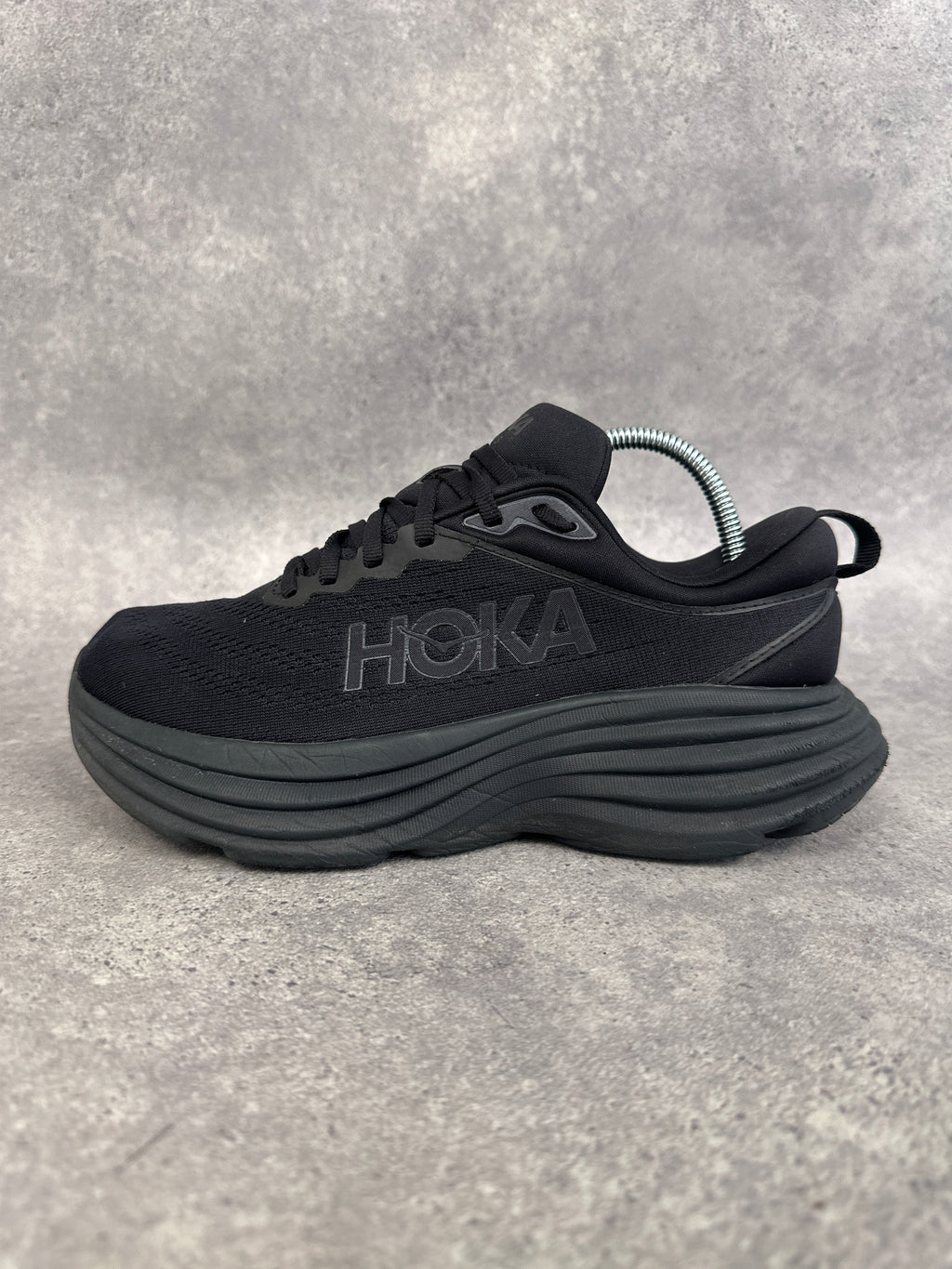 Hoka Bondi 8 Road Running Shoes UK 5.5 Triple Black