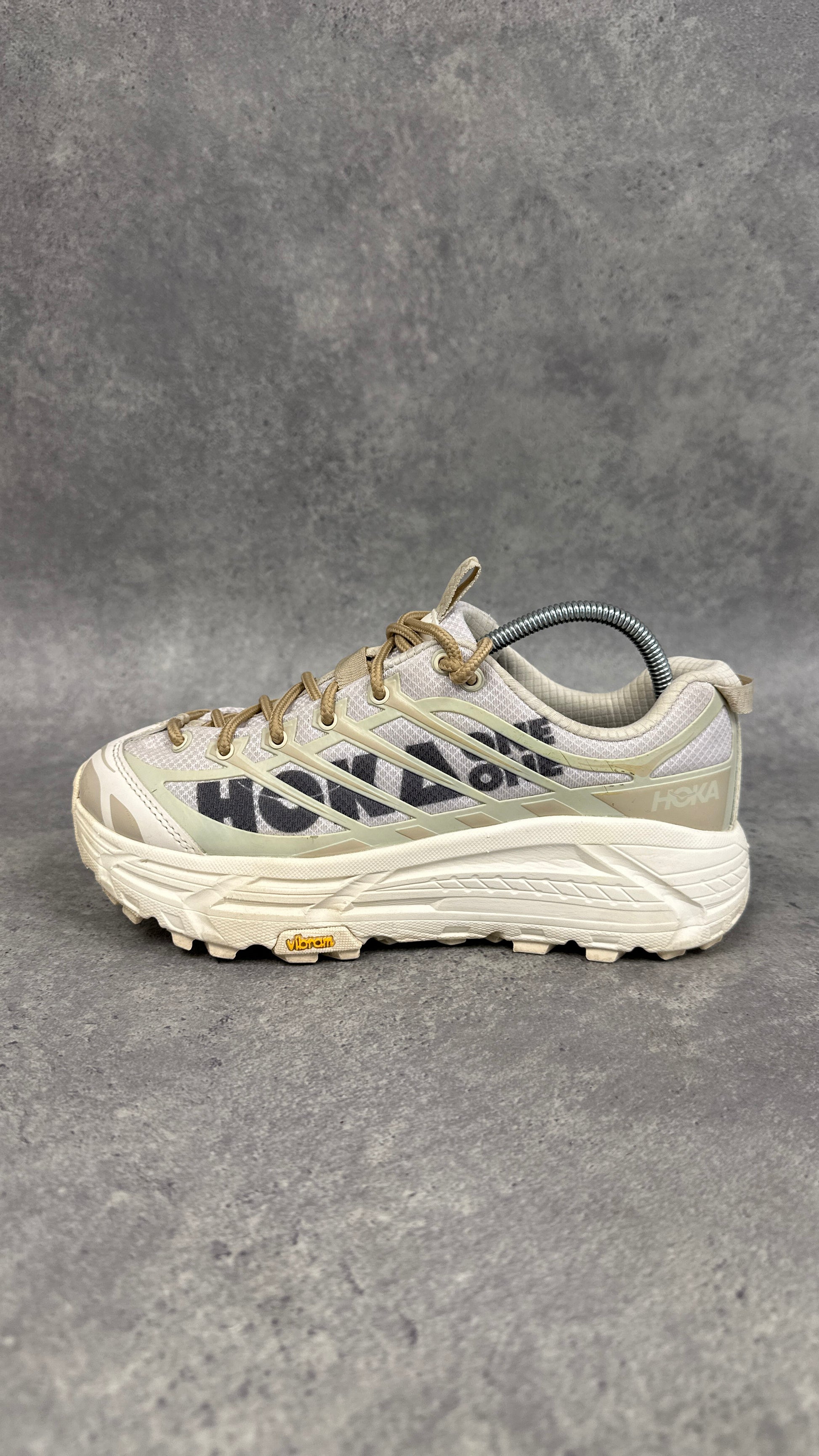 Hoka Mafate Three2 Trail Running Shoes Women’s UK 6 Cream Tan