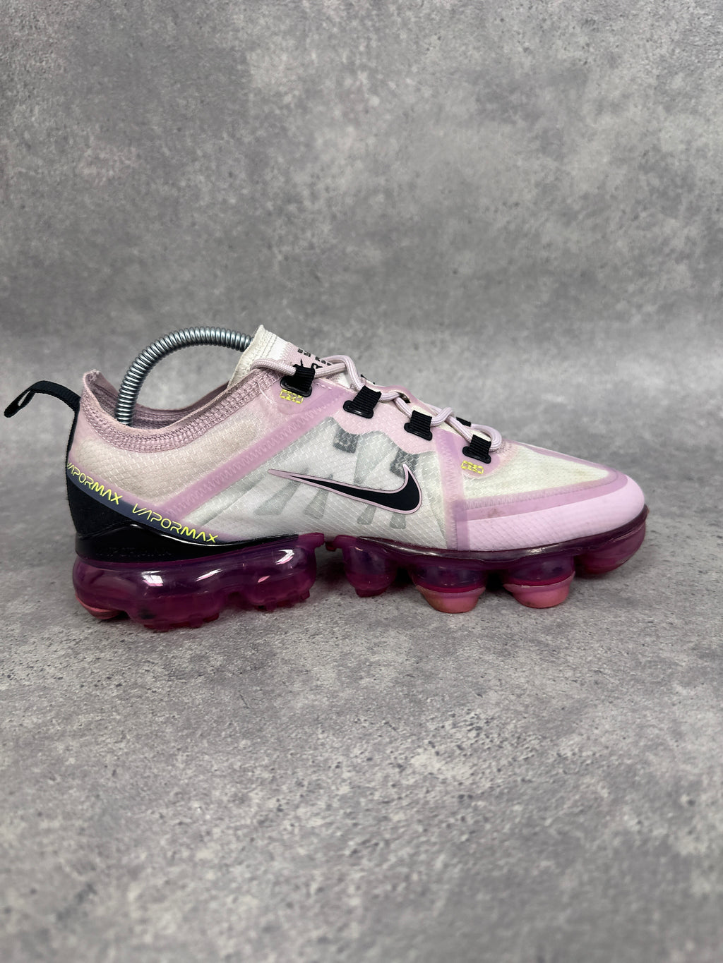 Nike Air Vapormax Trainers Pink Black Womens UK5