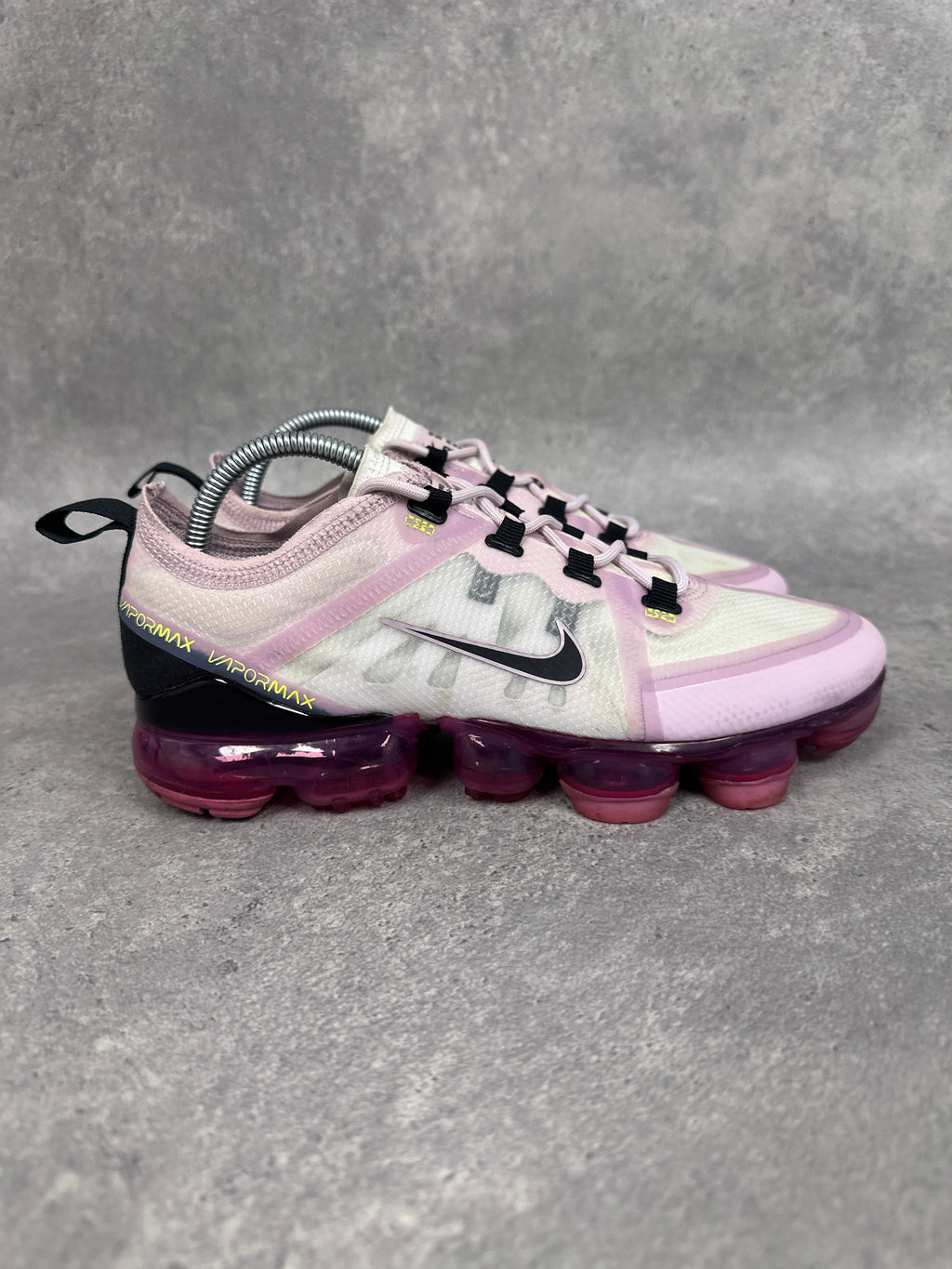 Nike Air Vapormax Trainers Pink Black Womens UK5