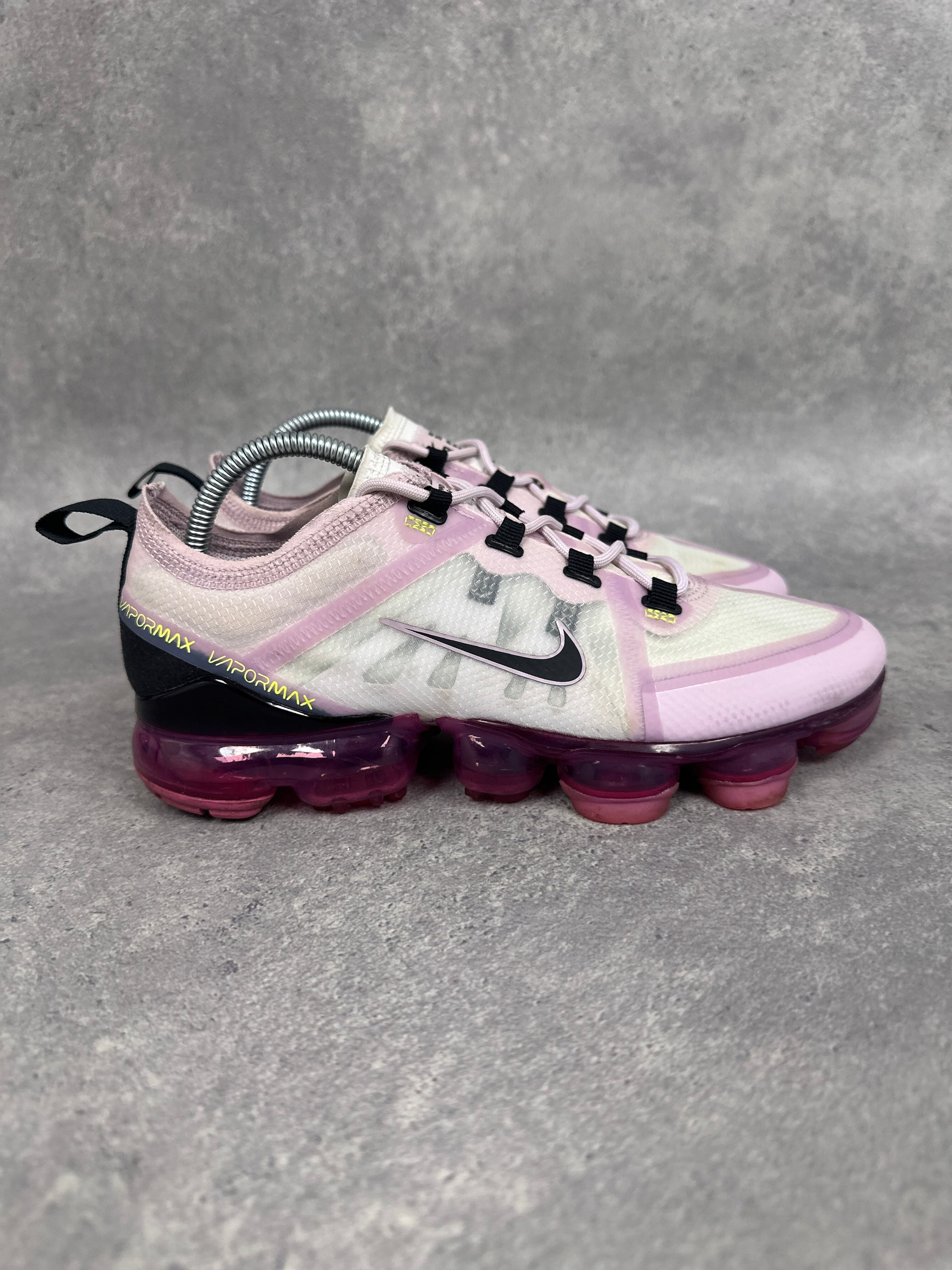 Nike Air Vapormax Trainers Pink Black Womens UK5