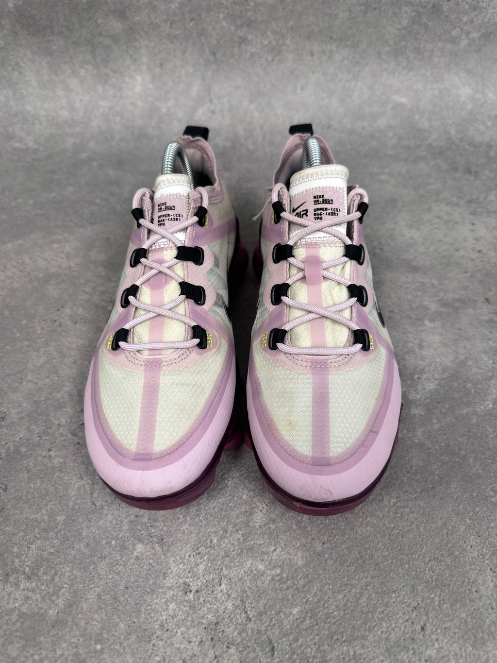Nike Air Vapormax Trainers Pink Black Womens UK5