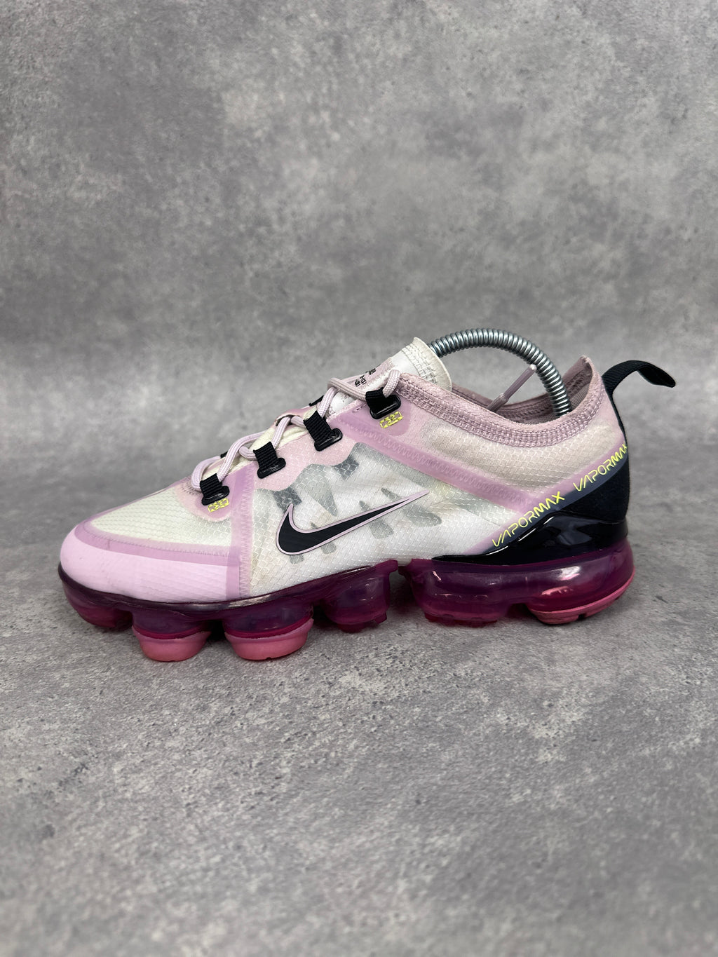 Nike Air Vapormax Trainers Pink Black Womens UK5