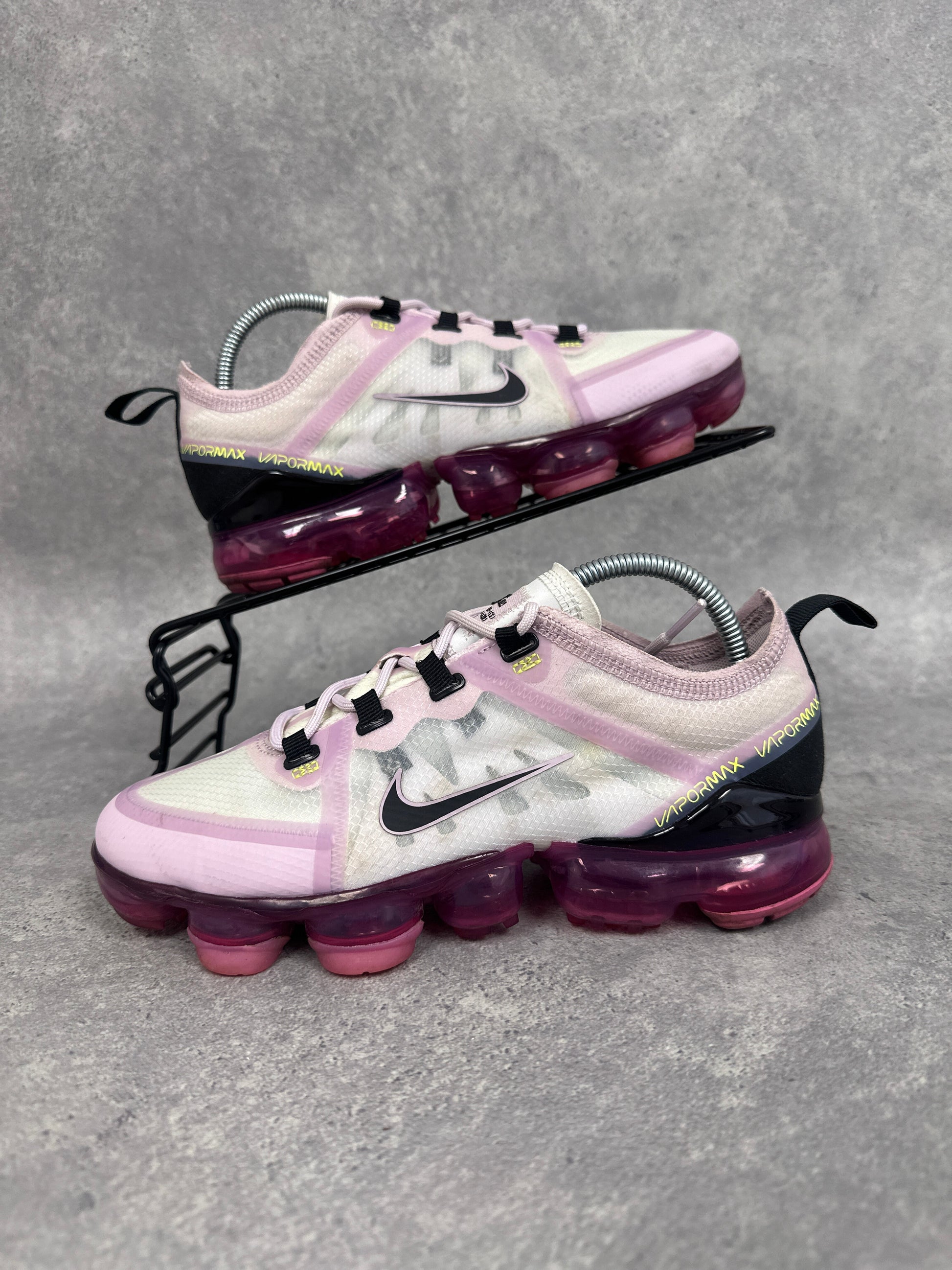 Nike Air Vapormax Trainers Pink Black Womens UK5