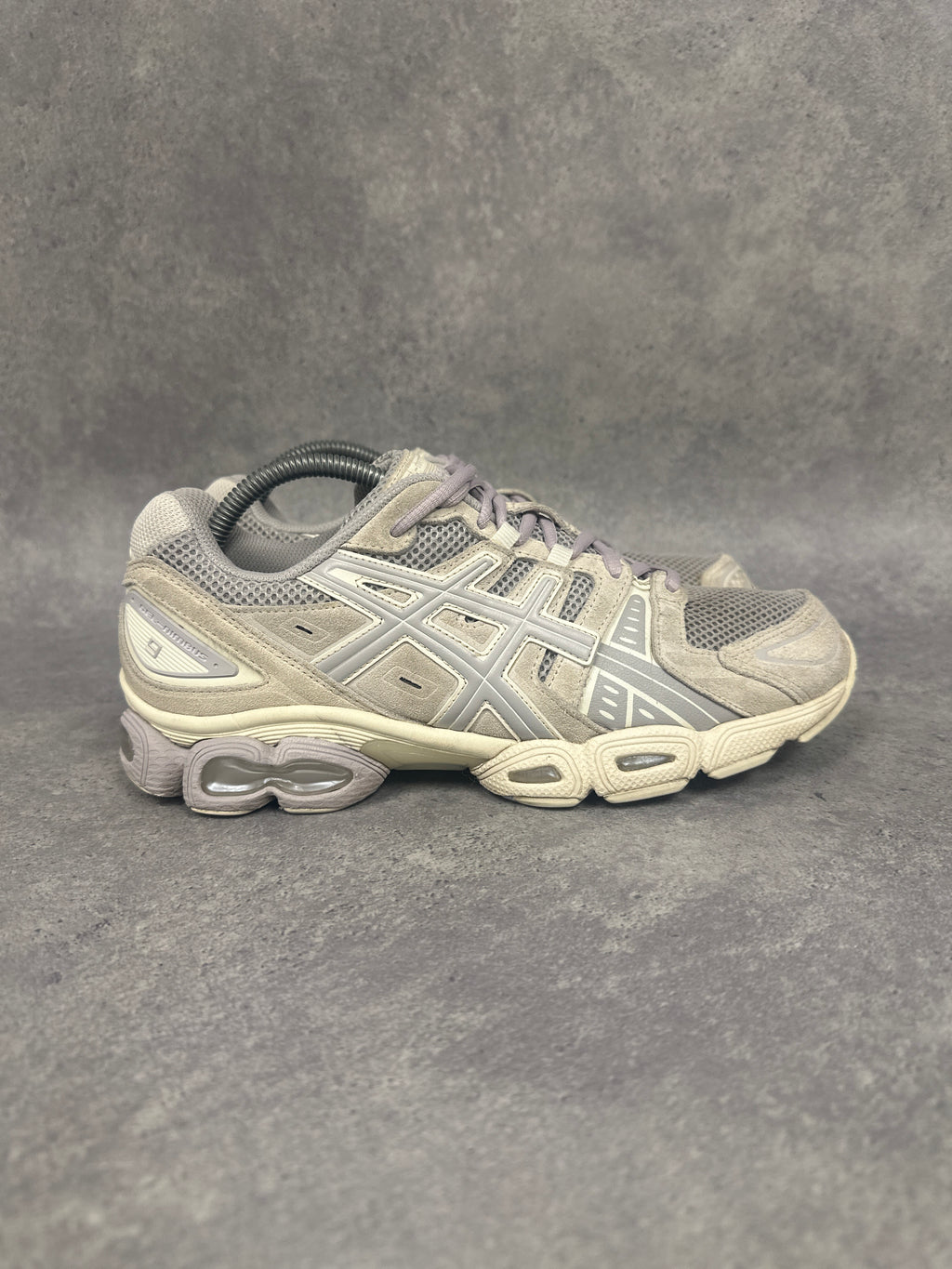 Asics Gel Nimbus 9 Running Shoes Grey Mens UK8.5