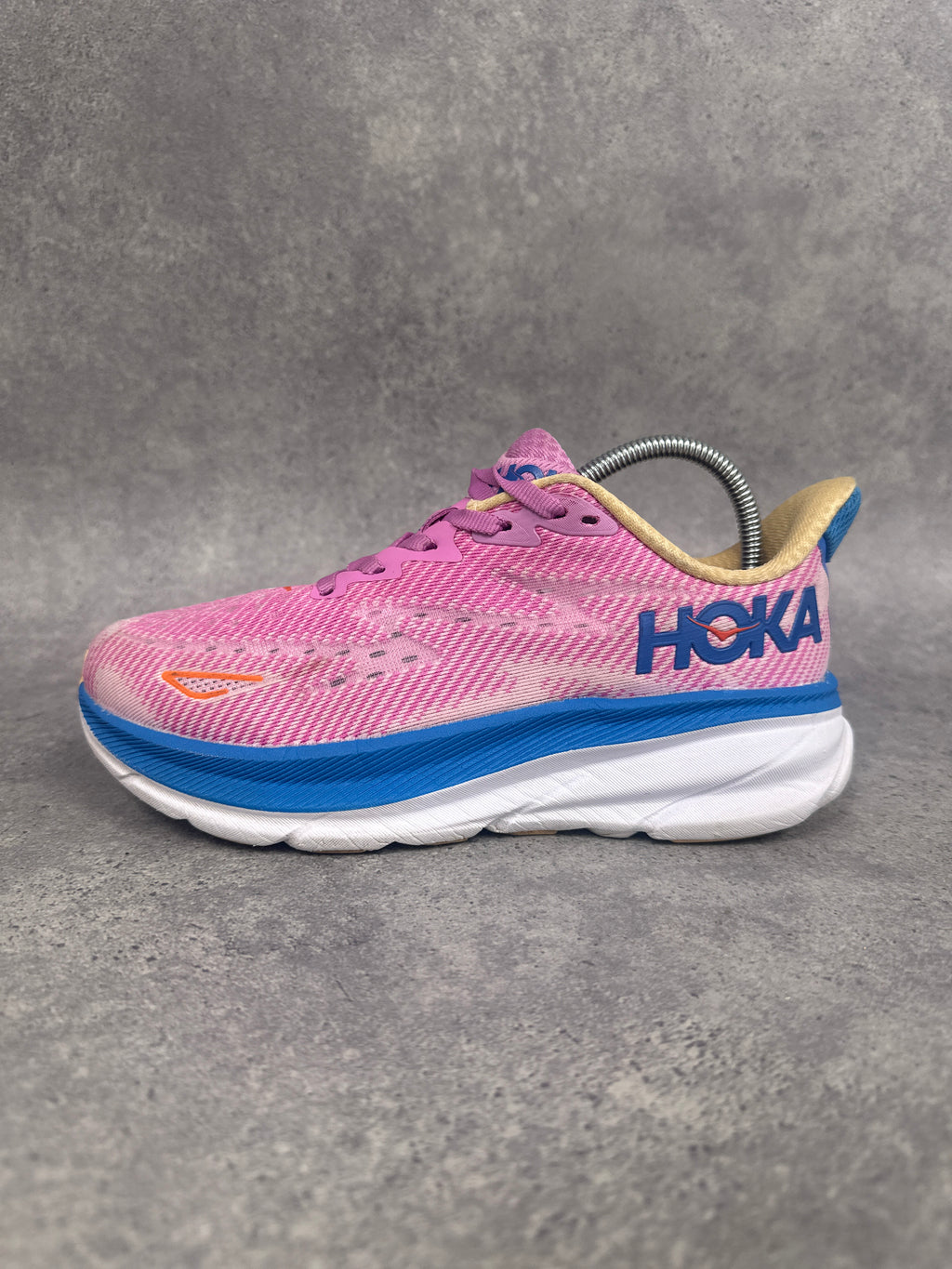 Hoka Clifton 9 Women’s Running Shoes UK 5 Pink Blue