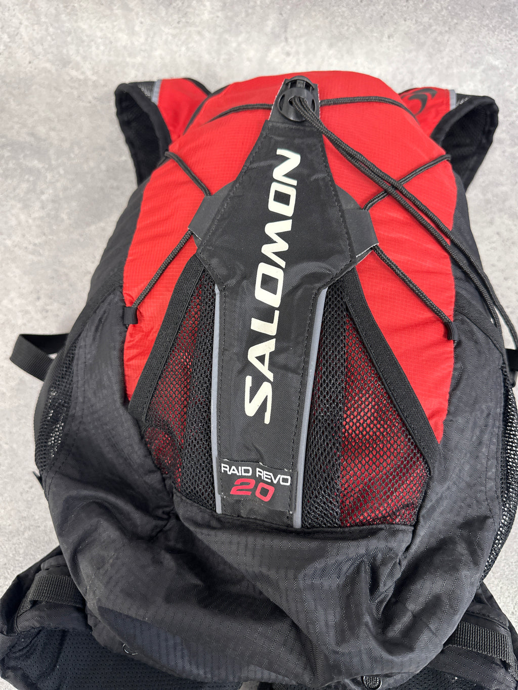 Salomon Raid Revo 20 Trail Running Hydration Backpack Red Black