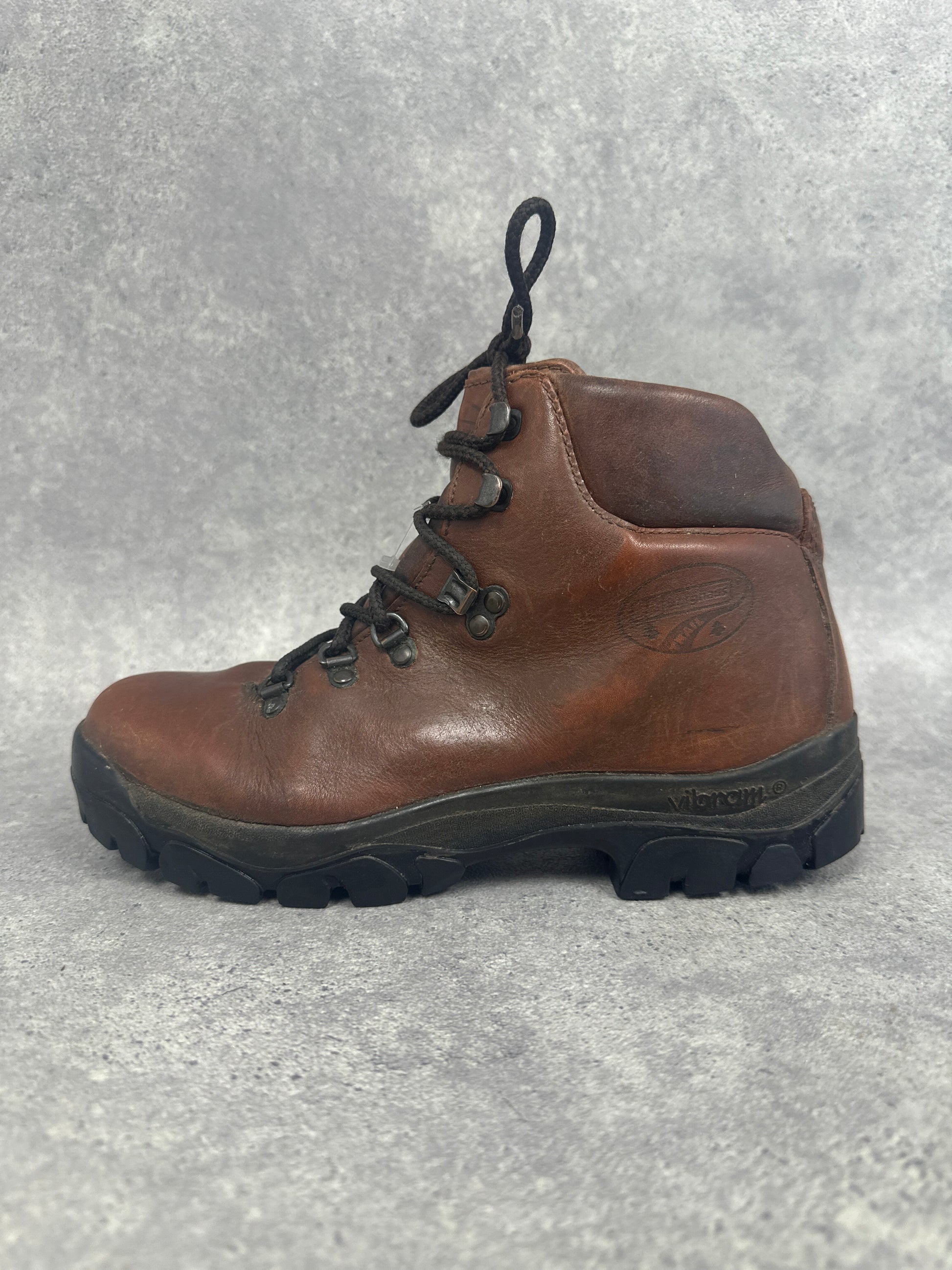 Berghaus Vintage Leather Hiking Boots UK 7 Brown Vibram Sole