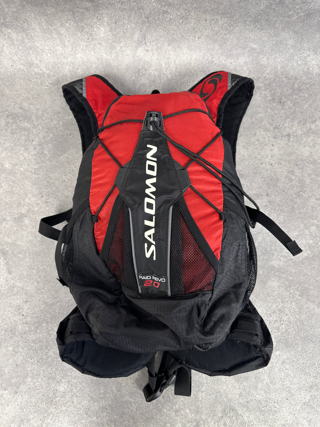 Salomon Raid Revo 20 Trail Running Hydration Backpack Red Black
