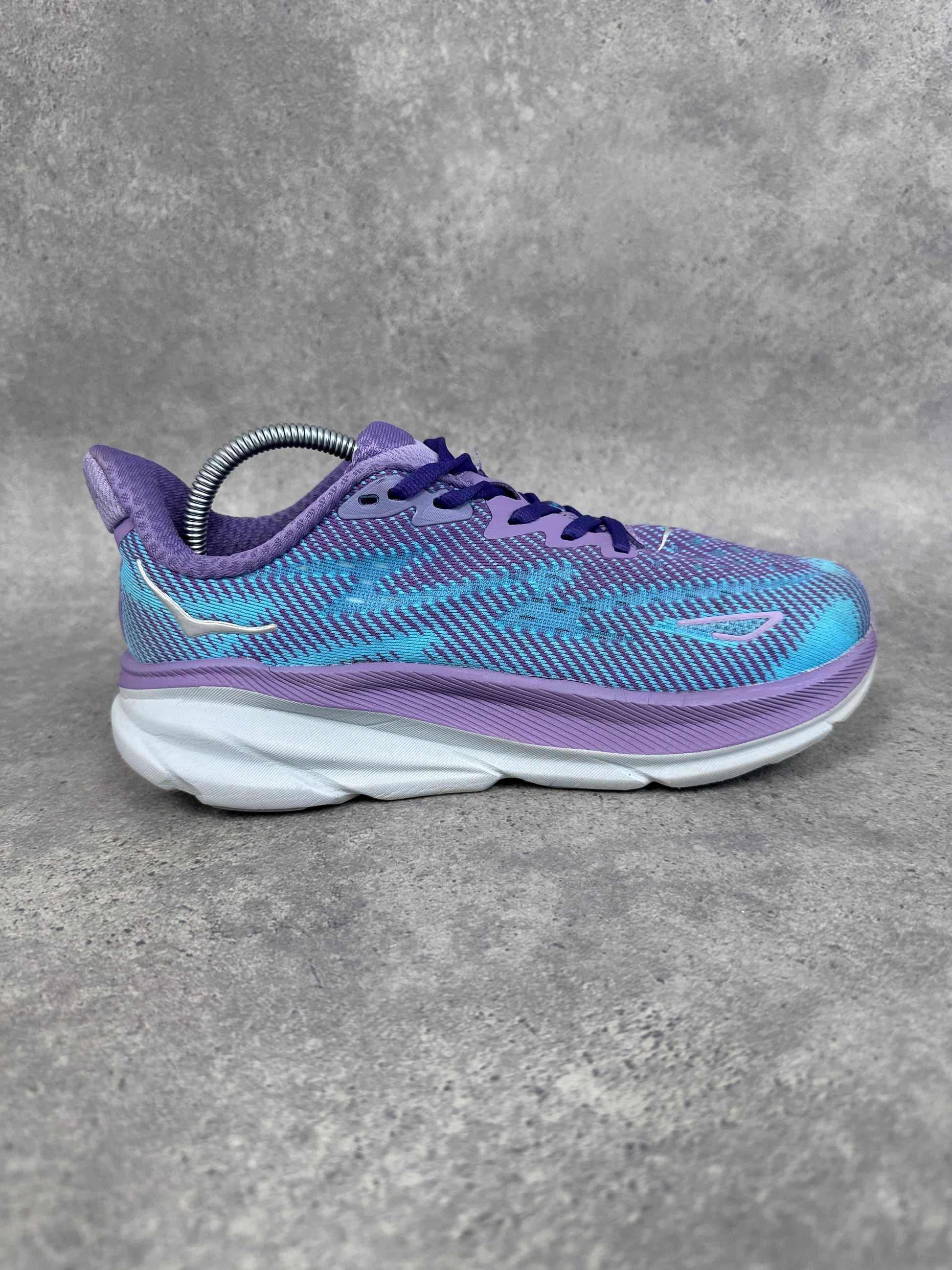 Hoka Clifton 9 Running Shoes Purple Blue Womens UK4.5